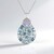 Collana in argento con Pietra di Luna Blu (KM by Juwelo)