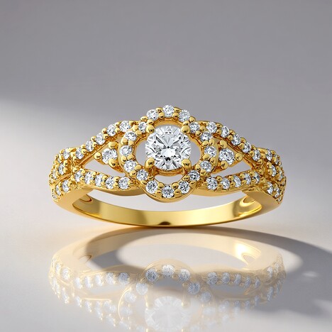 Anello in oro con Diamante SI1 (G) (Annette)