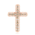 Gouden hanger met SI1 Argyle Rose De France Diamanten (Annette)