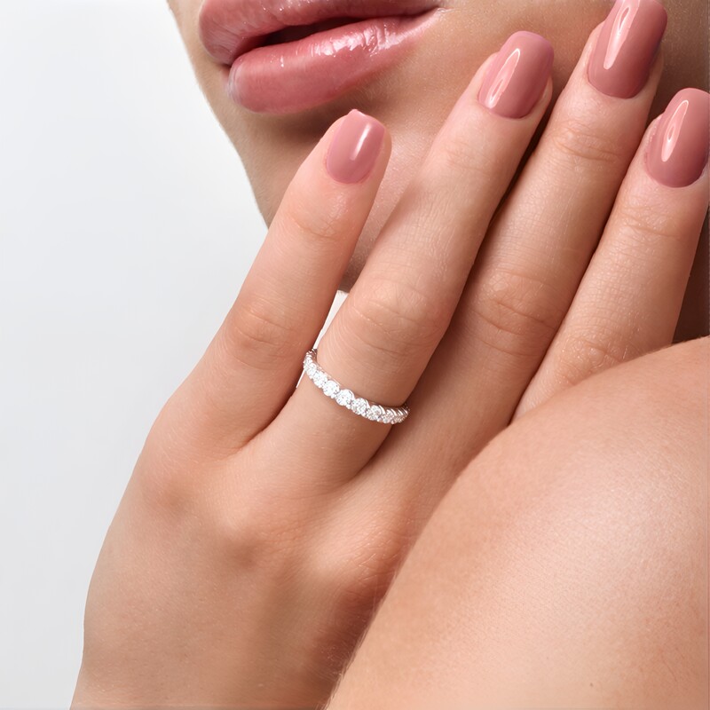 Anello in argento con Topazio Bianco