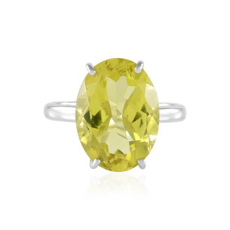 Anello in argento con Quarzo Ouro Verde (de Melo)