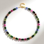 Collier en argent et Rubis Zoïsite (Riya)