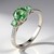 Bague en argent et Apatite chromifère