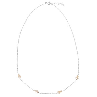 Collana in argento con Perla d'Acqua Dolce Bianca (Joias do Paraíso)