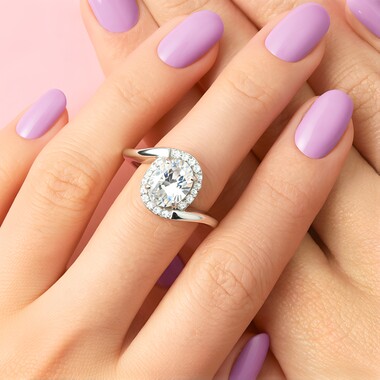 Anello in argento con Topazio Bianco