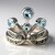 Bague en argent et Topaze bleu ciel (Annette classic)
