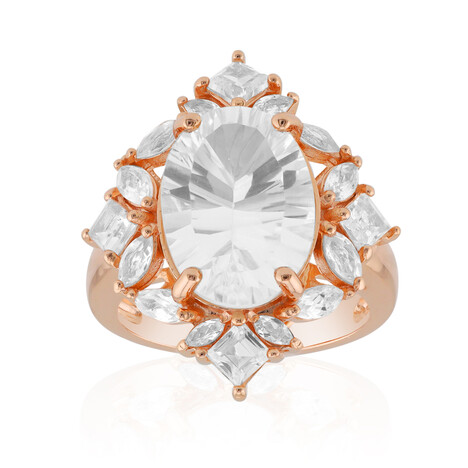 Bague en argent et Topaze blanche