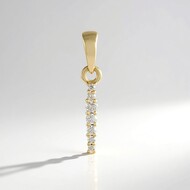 Gouden hanger met een IF (G) Diamant (de Melo Gold)