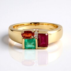 Anello in oro con Rubino Bemainty (Adela Gold)