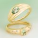 Anello in oro con Berillo Color Menta Australiano