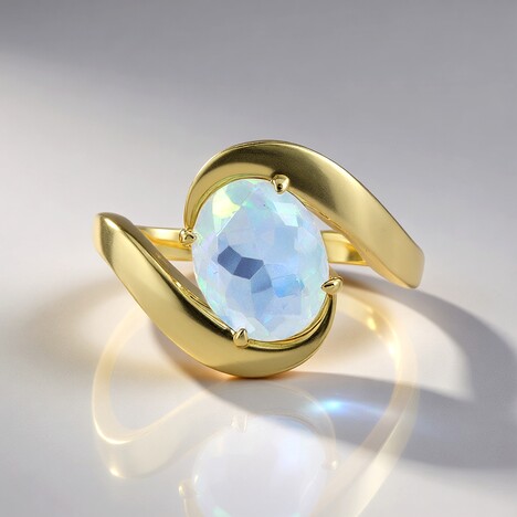 Anello in oro con Opale di Welo (de Melo Gold)