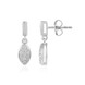 Zilveren oorbellen met zirkonen