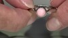 Zilveren ring met een roze opaal (de Melo)