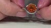 Zilveren ring met een Oranje kwarts