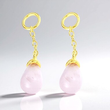 Ciondolo in argento con Quarzo Rosa (Maigold Kreativ)