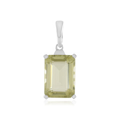 Pendentif en argent et Quartz citron