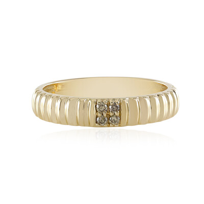 Bague en or et Diamant champagne I3 (de Melo)