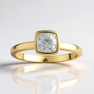 Anillo en oro con Diamante SI1 (G) (Annette)