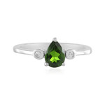 Russian Diopside Silver Ring