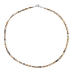 Zilveren halsketting met maanstenen