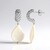 Orecchini in argento con Perla d'Acqua Dolce Bianca (MONOSONO COLLECTION)