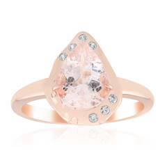 Bague en argent et Morganite du Brésil