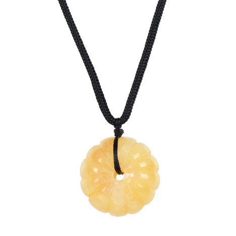 Halsketting met een Oranje Calciet