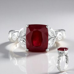 Anello in argento con Rubino del Madagascar (de Melo Essence)
