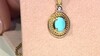 Zilveren hanger met een Sleeping Beauty Turkoois