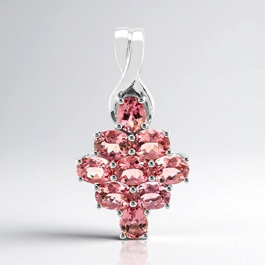 Colgante en plata con Turmalina rosa de Brasil (Pallanova)