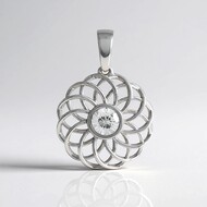 Colgante en plata con Zircón (Ornaments by de Melo)