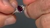 Anillo en plata con Granate de Tocantin