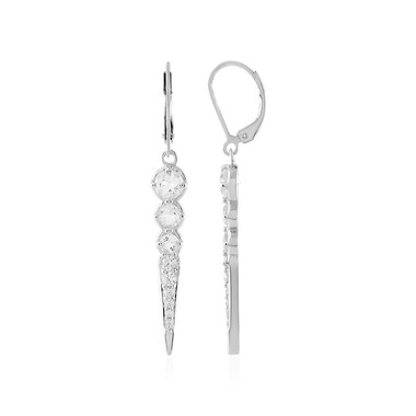 Orecchini in argento con Quarzo Bianco