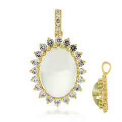 Ciondolo in argento con Ametista Verde