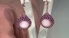 Pendientes en plata con Ópalo rosa (KM by Juwelo)