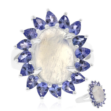 Anello in argento con Pietra di Luna Ceylon
