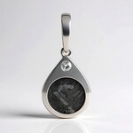 Ciondolo in argento con Meteoriti di Aletai