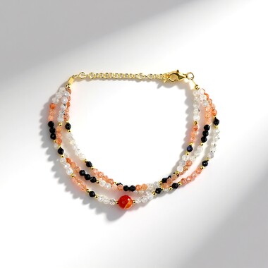 Edelstein-Silberarmband (Riya)