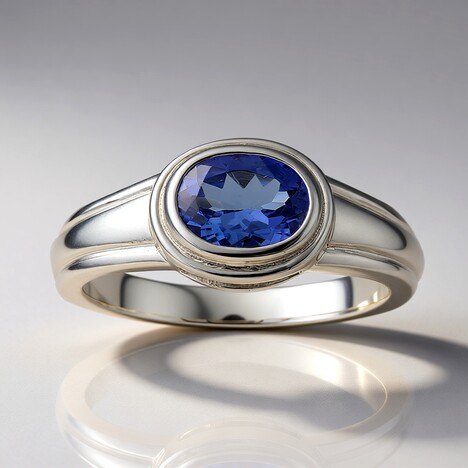 Anello in argento con Tanzanite (Pallanova)
