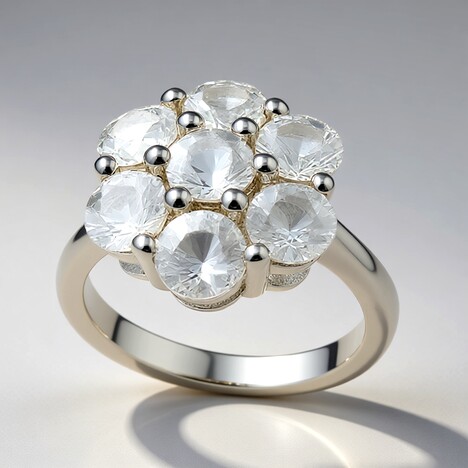 Anello in argento con Danburite
