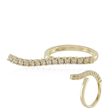 Zirkon-Goldring (de Melo)