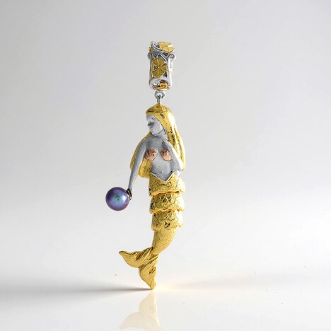Ciondolo in argento con Perla Mistica d'Acqua Dolce (Gems en Vogue)