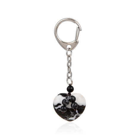 Alabaster-Kalzit-Schlüsselanhänger