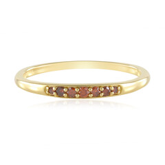 Bague en argent et Diamant rouge I2
