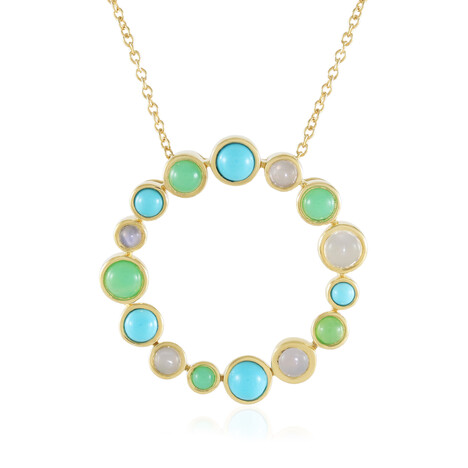 Collier en argent et Turquoise Sleeping Beauty (KM by Juwelo)