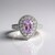 Anello in argento con Ametista Rose de France