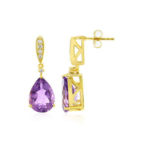 Azur-Quarz-Silberohrringe