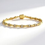 Bracciale in argento con Diamante Cioccolato I2