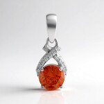 Pendentif en argent et Sphalérite