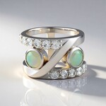 Bague en argent et Opale Welo (de Melo Essence)